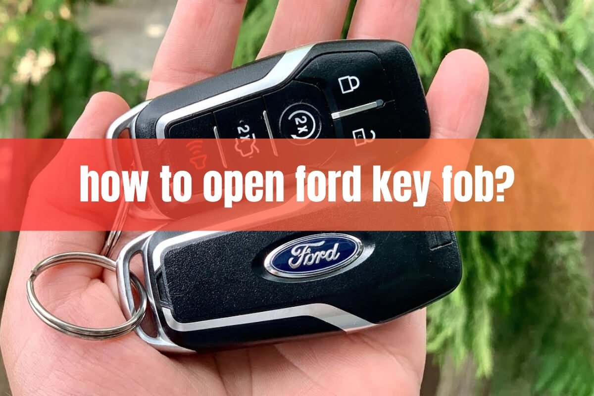 how to open ford key fob?