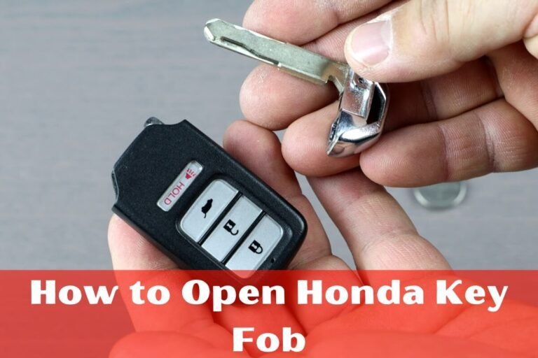 How to Open Honda Key Fob