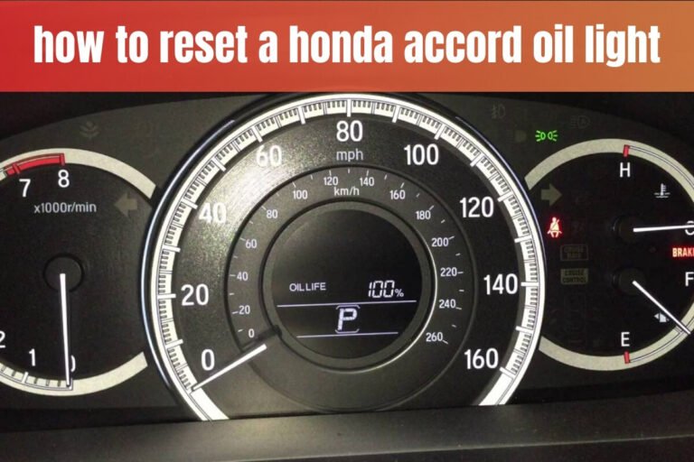 how to reset a honda accord oil light