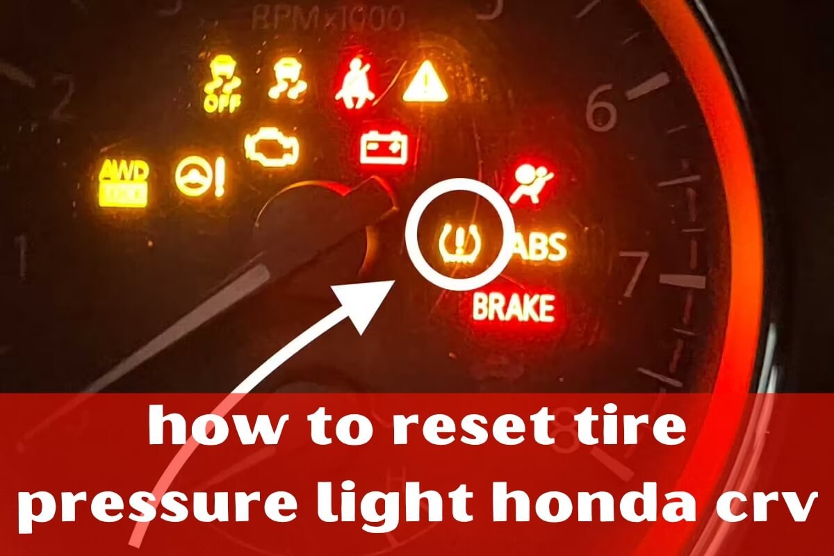 how to reset tire pressure light honda crv