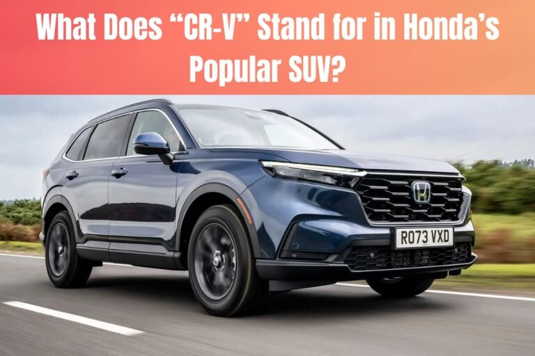 What Does "CR-V" Stand for in Honda's Popular SUV?